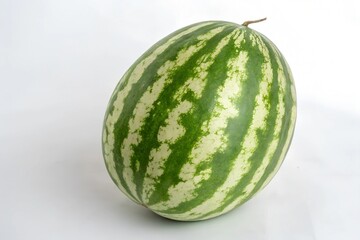Fresh Watermelon on White Background - Healthy Summer Fruit
