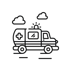 Ambulance vector icon