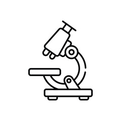 Microscope vector icon