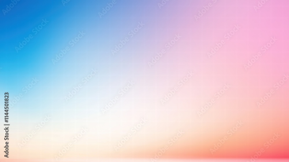 Poster abstract navy blue fading into soft spectrum of colors with gentle gradients and blurred edges