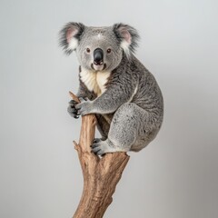 Obraz premium close-up of a koala sitting on a branch