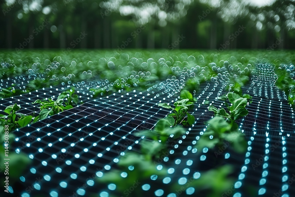 Poster digital energy grid with real time metrics and holographic display for efficient renewable resource 