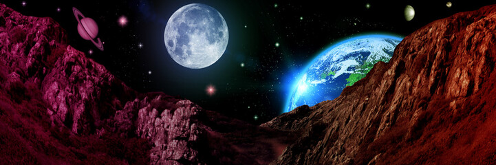 galaxy in a free space.