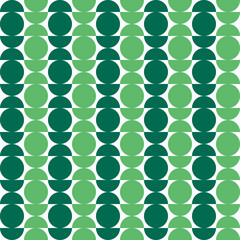 Green Circles Geometric Pattern Modern Shapes Background