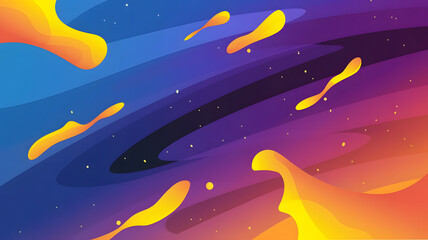 An illustration of an abstract background with a blue and purple gradient.