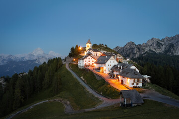 Monte Lussari Sanctuary in the Dolomites, Italy © Lukas