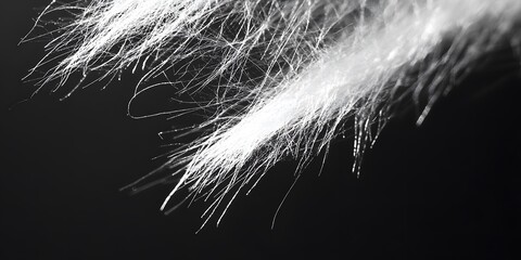 Obraz premium :.Fleece-lined leggings feature a soft, cozy texture captured in a striking black and white contrast, evoking warmth and comfort against a sleek backdrop.