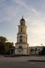 Obraz premium Chisinau Capital of Moldova during Sunset, October 2023