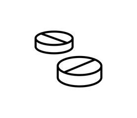 シンプルな薬のイラスト　ベクター
