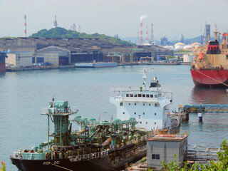 水島コンビナートの港