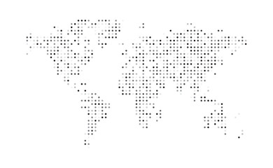 Modern Dot world map vector. world map icon