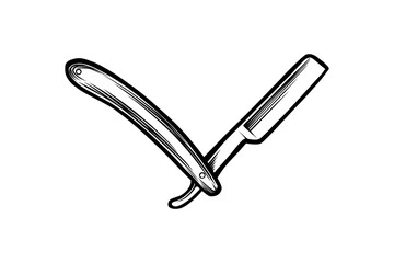 Illustration of a shaving razor with clear lines