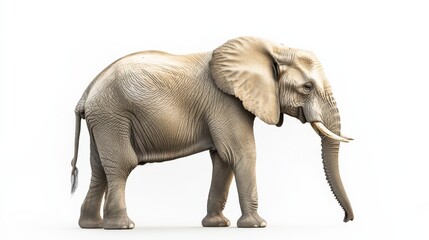 Obraz premium an elephant on a white background