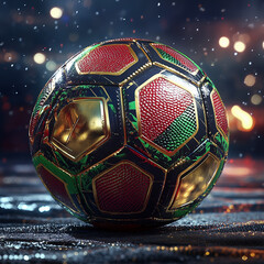 Si-fi Soccer ball cyberpunk era