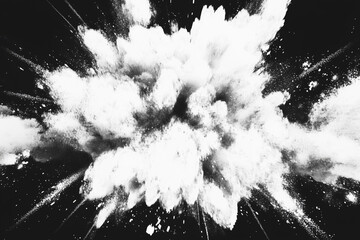 Dust explosion, Black and white