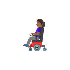 Person in Motorized Wheelchair Emoji
