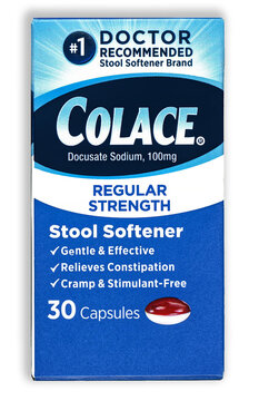 Dec 18, 2024. Colace Stool Softener capsules brand.