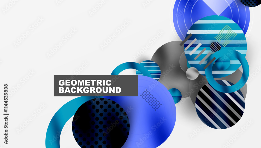 Poster Abstract background - layered geometric shapes with smooth gradients and transparency