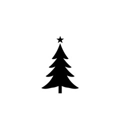 Fototapeta premium christmas tree isolated on white