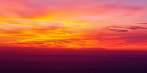 Colorful and vibrant sunset sky with a mix of pink, purple, and orange hues creating a stunning abstract pattern, stunning, sky, orange