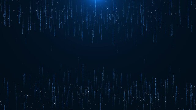 Global Network connected big data tunnel 3d Animation glowing nodes dots lines. Data flow futuristic Plexus science polygonal network technology business presentation artificial intelligence Ai 4K