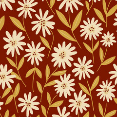 Art & Illustration Seamless Pattern Nature Floral Fabric design Textile