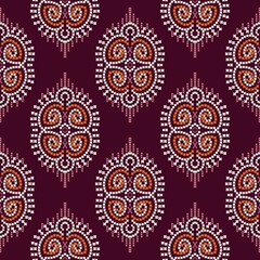 pattern flowerdamask ethnic boho American ikat texture tribal geometric background mandalas