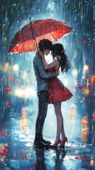Valentine’s Day Anime Character: Manga-Style Love and Romance Art