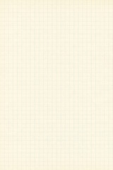 Checkered sheet of paper from a notebook. Square geometric design elements. Grid on white background. Technical architect blank.