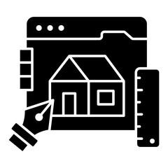 Premium download icon of house plan