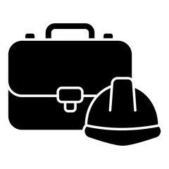 Flat design icon of toolkit