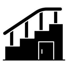Trendy vector design of stairs