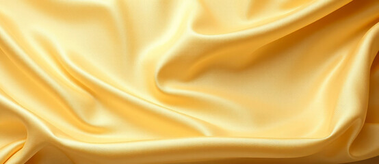 Fototapeta premium Artistic textile background featuring soft folds and a glossy, light-catching surface, creating a refined and stylish appearance for fashion and creative visuals.