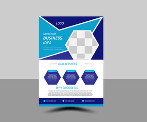very creative business flyer design template