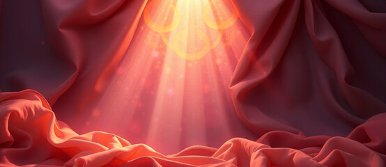 Obraz premium Soft, flowing fabric texture featuring silky folds and a glossy sheen, offering a refined and artistic appearance for fashion, design, and creative visual projects.