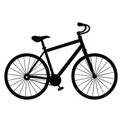Bicycle Silhouette Vector Illustration
