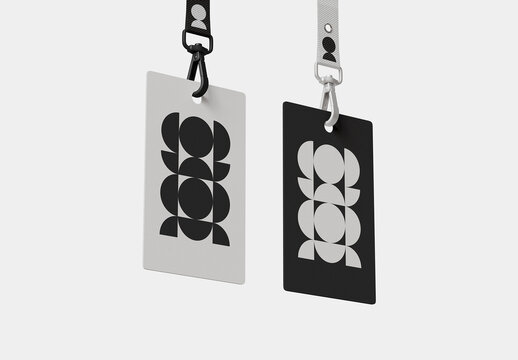 Hang ID Cards Mockup
