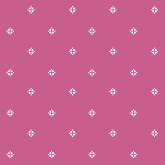Valentine’s Day seamless pattern design, hearts and rhombus in flowery composition.