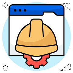 Modern design icon of labor management