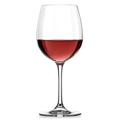 Wine Glass Isolated on White Background