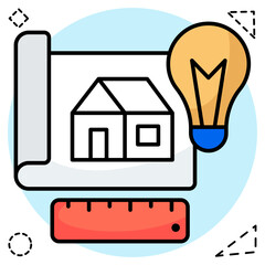 Premium download icon of house plan