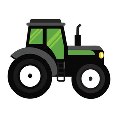 Farm Vehicle Icon for Agriculture and Harvest Concepts
