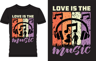 Music t shirt design 