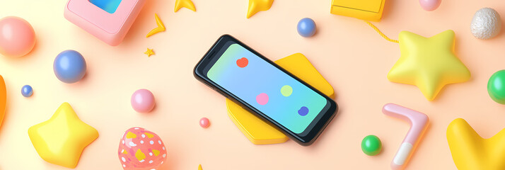 Pastel Abstract Anime Manga Art: Dreamy and Minimalist Aesthetic