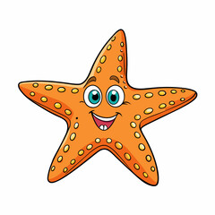 cartoon sea star