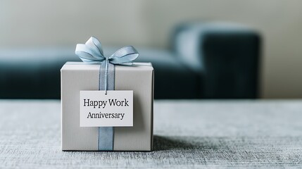 A gift box with a ribbon, featuring a 