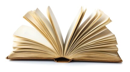 Open book turning pages, centered shot, photo mockup.. AI Generated