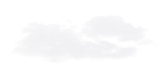 Realistic cutout of white cloud 