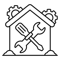 Modern design icon of home repair