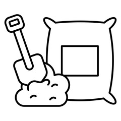 Perfect design icon of cement sack